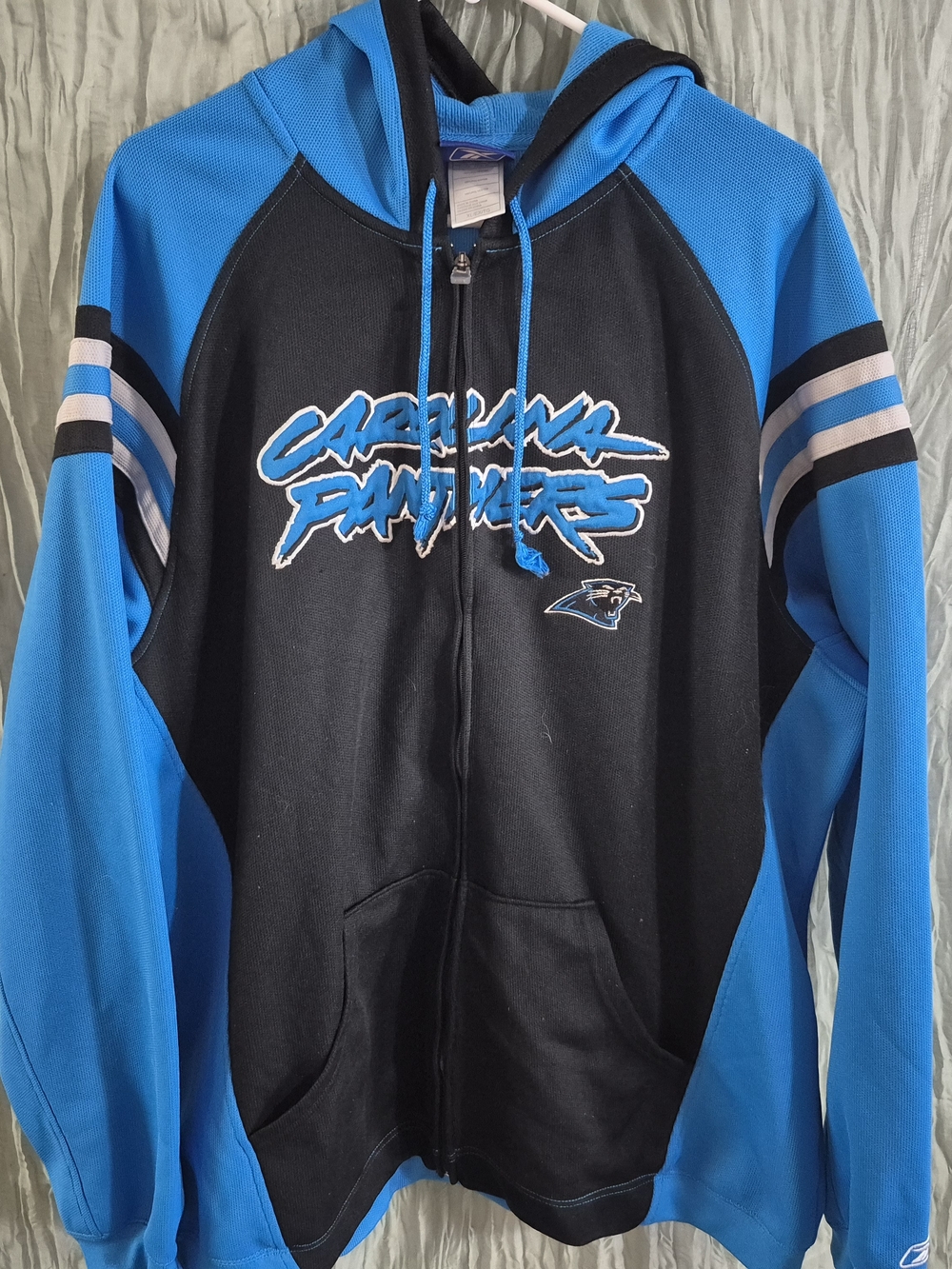 NFL Carolina Panthers Black & Blue Zip-Up Hoodie